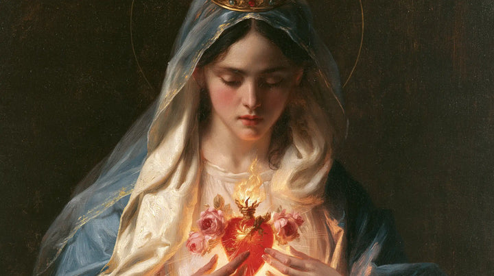Le Cœur immaculé de Marie — La Flamme veillée par les paupières closes