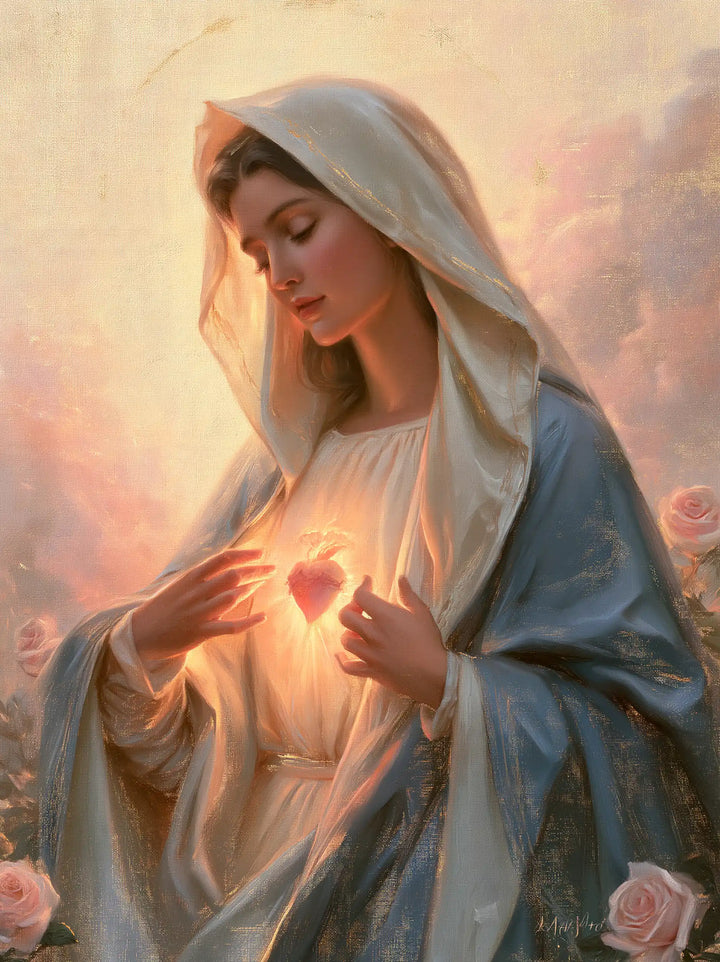 Le Cœur immaculé de Marie — Le Cœur au centre du matin silencieux