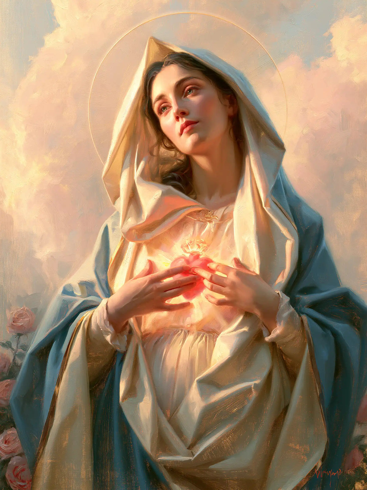 Le Cœur immaculé de Marie — Les Doigts réunis dans le rayon tendre