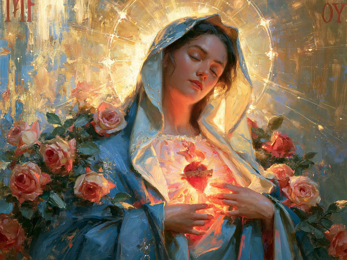 Le Cœur immaculé de Marie — L’Extase parmi les roses et les rayons