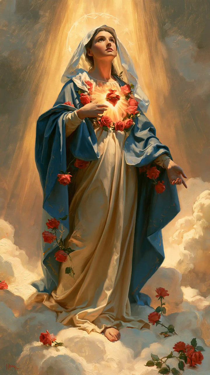 Le Cœur immaculé de Marie — Le Chemin de roses dans les nuées