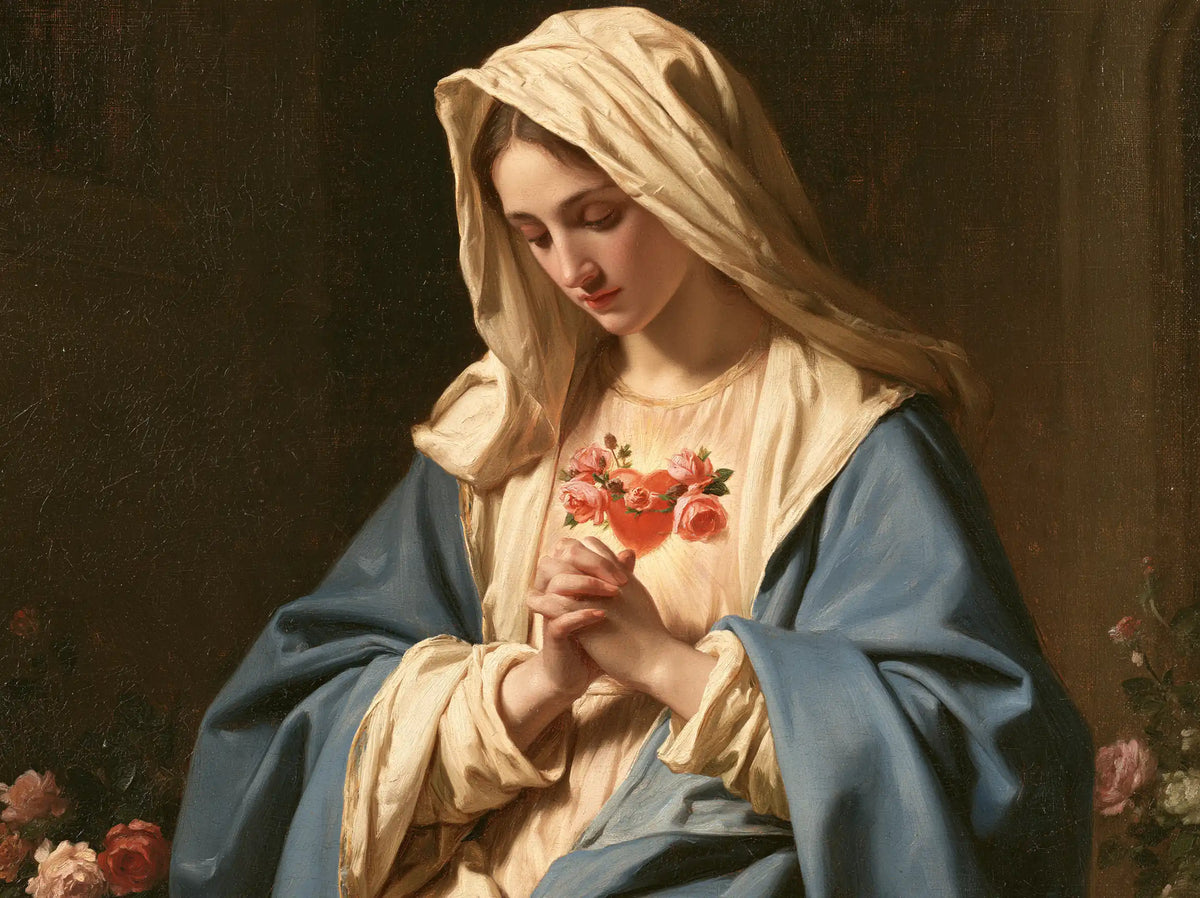 Le Cœur immaculé de Marie — La Prière dans le manteau de velours bleu