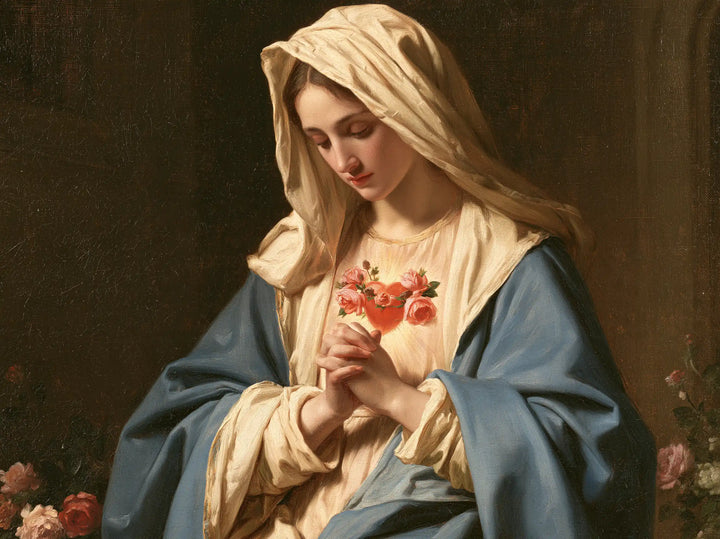 Le Cœur immaculé de Marie — La Prière dans le manteau de velours bleu