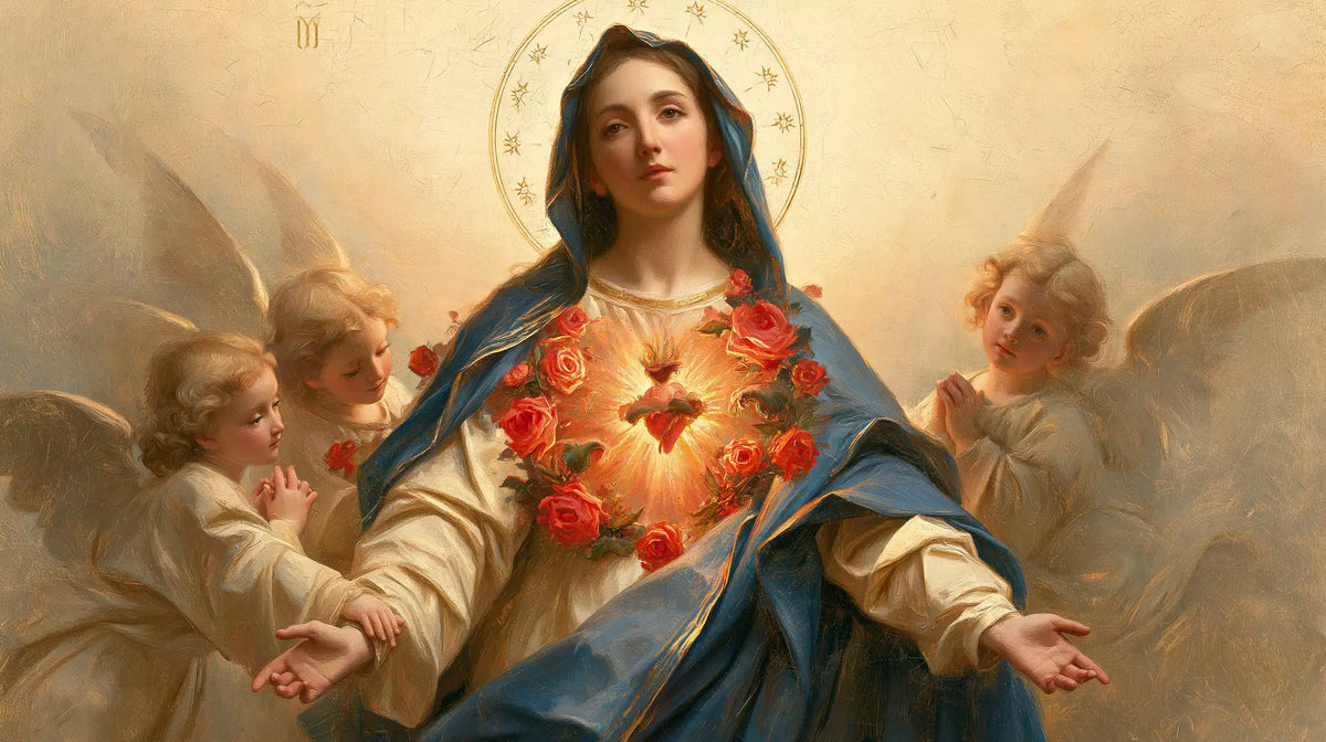 Le Cœur immaculé de Marie — Les Bras ouverts dans la tendresse des anges