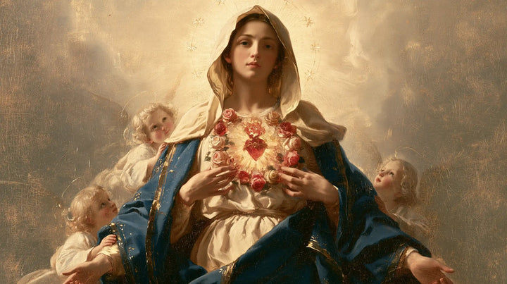 Le Cœur immaculé de Marie — Le Cœur fleuri et les petits regards