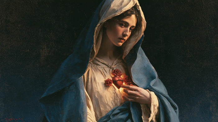 Le Cœur immaculé de Marie — Le Regard oblique sous l’abri bleu