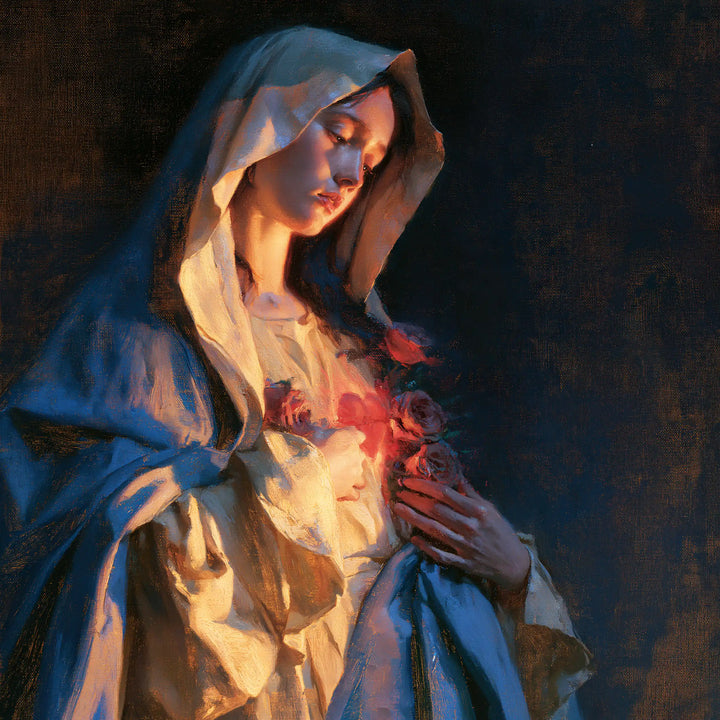 Immaculate Heart of Mary - Midnight Blue Chiaroscuro · Square n° 2