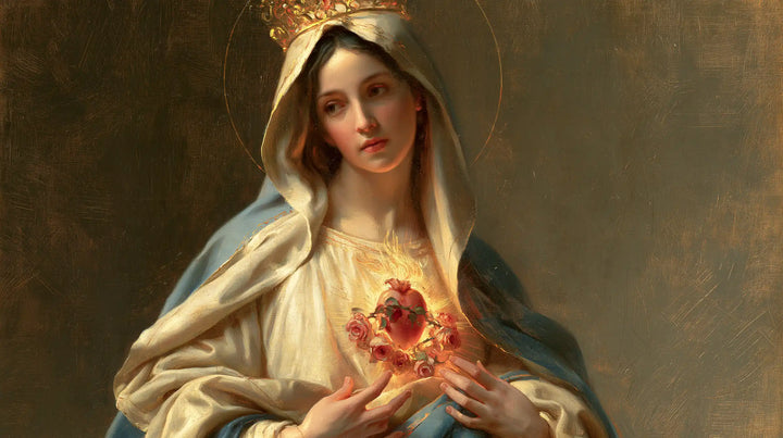 Le Cœur immaculé de Marie — La Guirlande offerte sous le voile royal