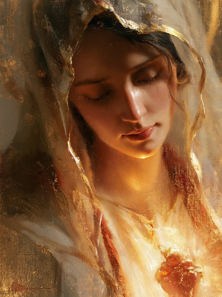 Le Cœur immaculé de Marie — Les Boucles sombres et la braise claire