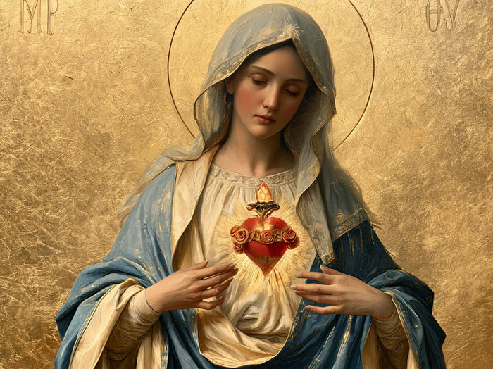 Le Cœur immaculé de Marie — La Prière muette sous le voile argenté