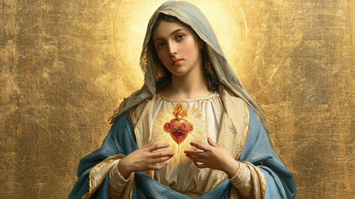 Le Cœur immaculé de Marie — Le Petit Cœur entre deux mains claires