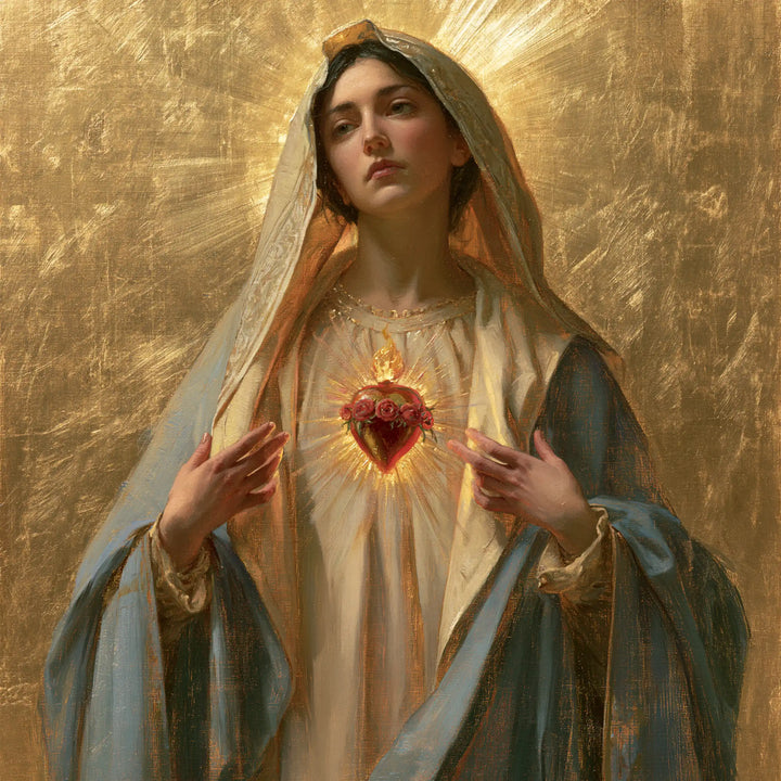 Le Cœur immaculé de Marie — Les Rayons obliques au-dessus du regard