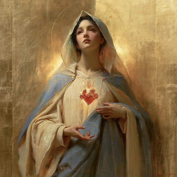 Le Cœur immaculé de Marie — Le Regard élevé et la paume tranquille