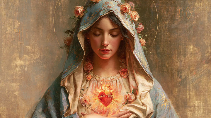 Le Cœur immaculé de Marie — Le Voile fleuri et les paupières paisibles