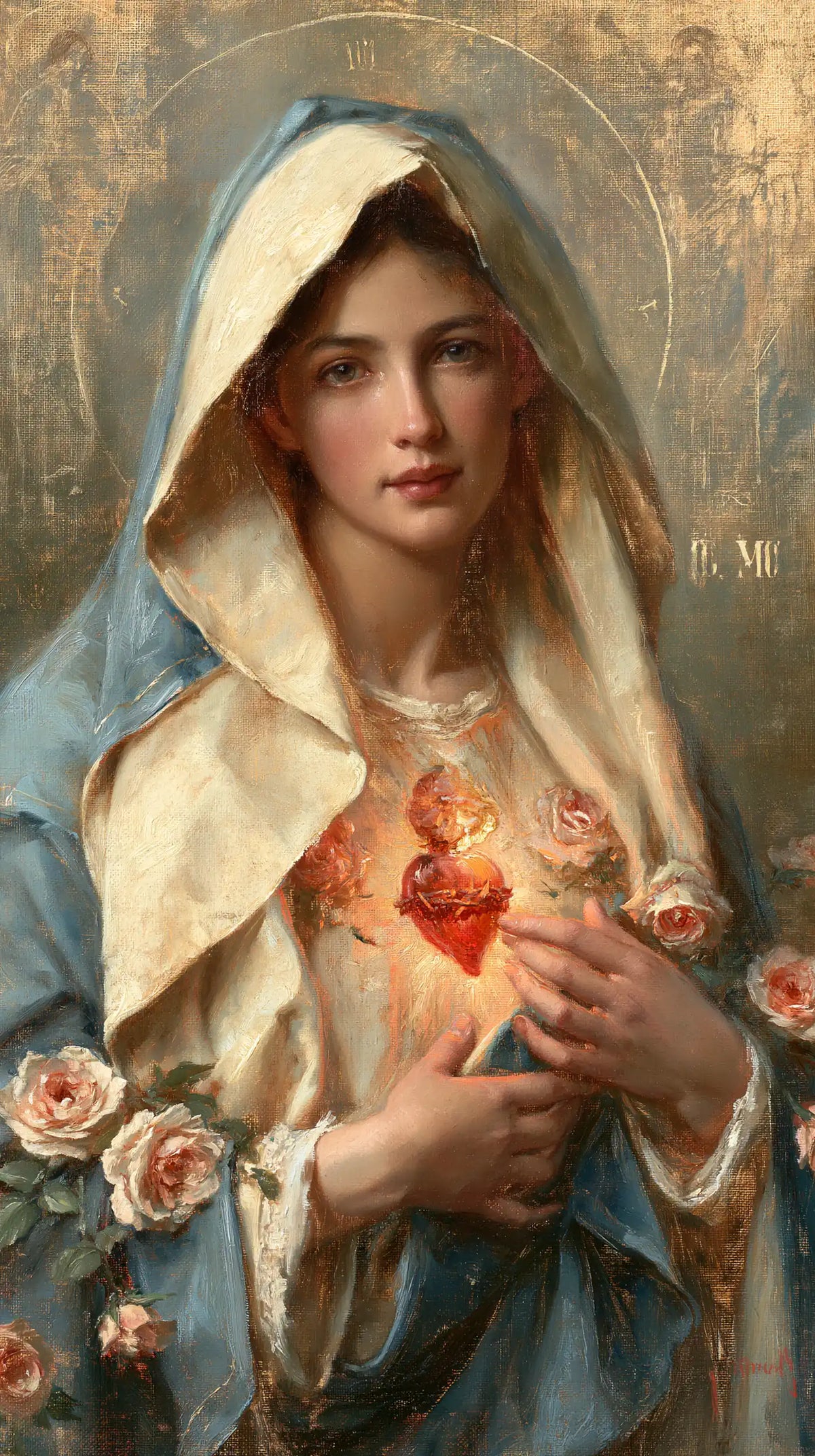 Le Cœur immaculé de Marie — Le Cœur protégé sous le voile clair