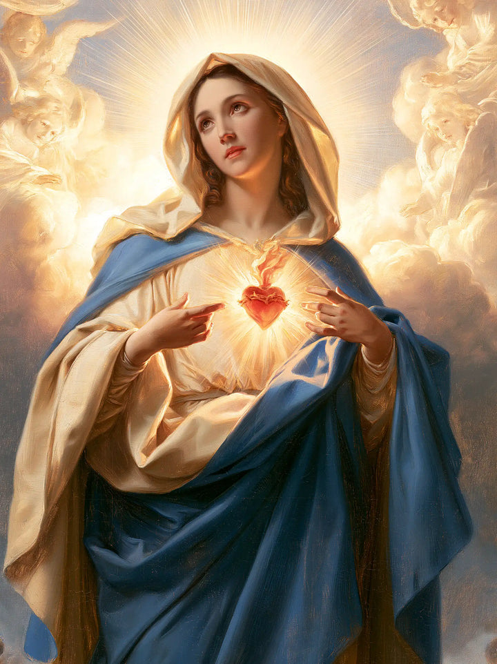 Le Cœur immaculé de Marie — Le Cœur entre les mains et l’aurore
