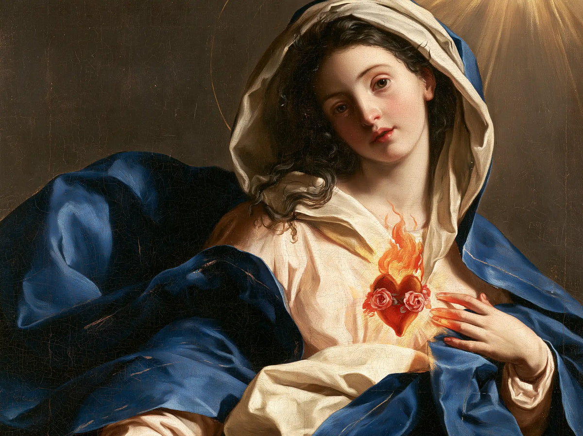 Le Cœur immaculé de Marie — Le Cœur ardent et le grand pli d’azur