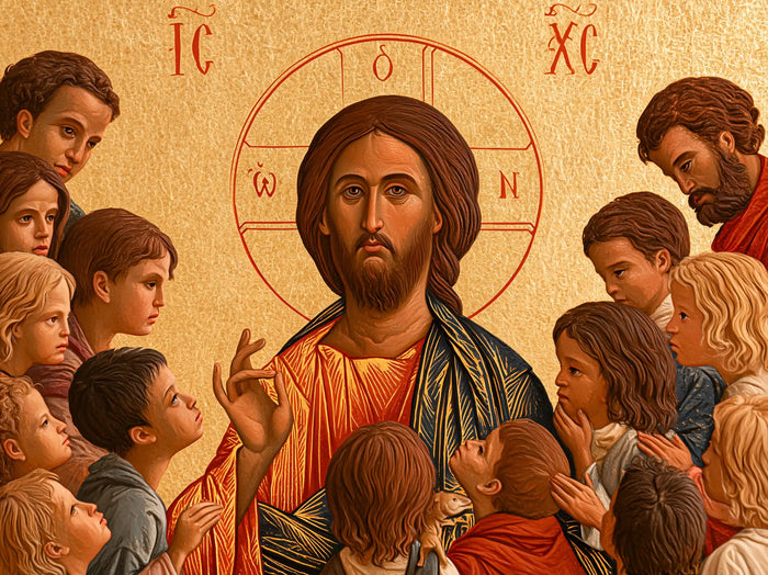 Jésus et les enfants — Le Calme du visage parmi les regards