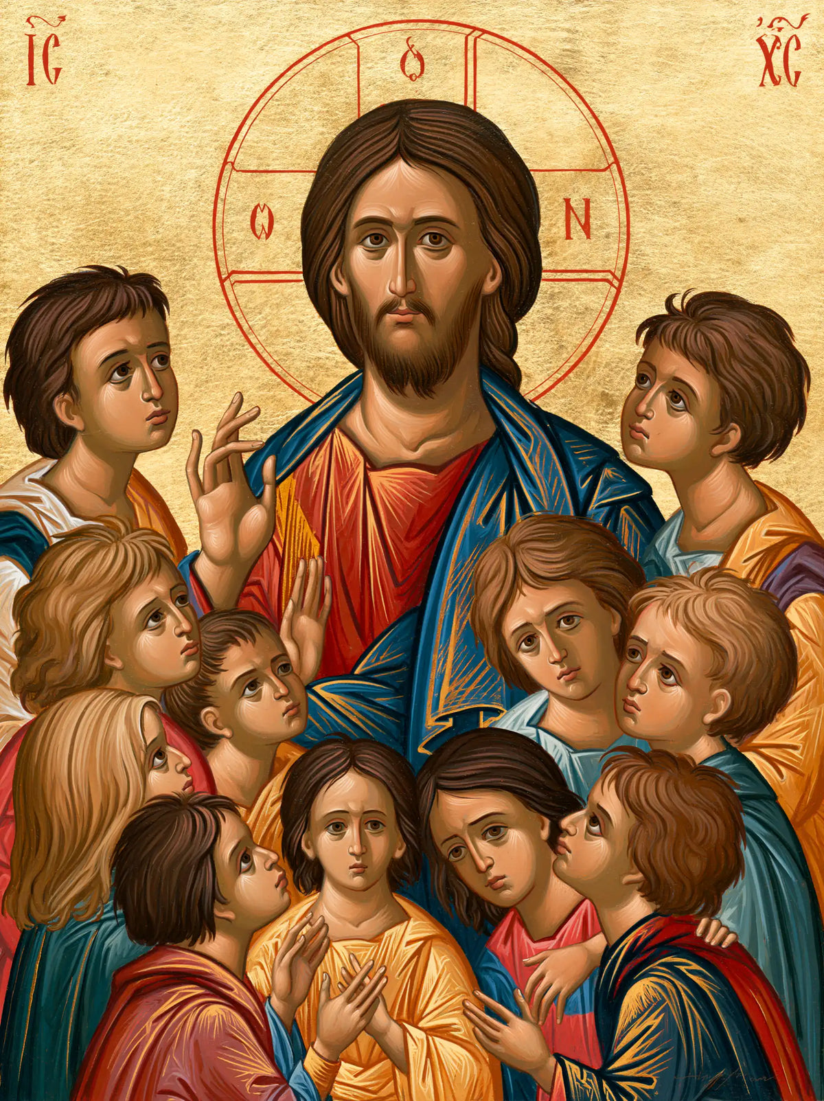 Jésus et les enfants — Les Petits Visages au seuil du bleu