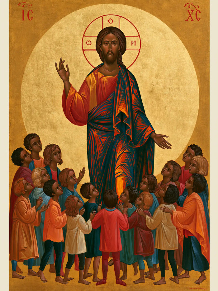 Jésus et les enfants — La Ronde devant le grand disque d’or