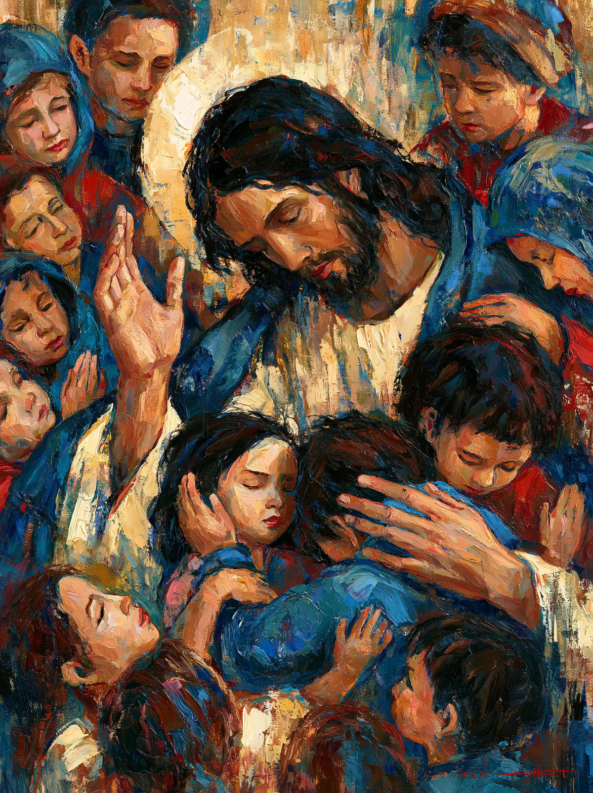 Jésus et les enfants — Les Petits Corps dans l’étreinte d’azur