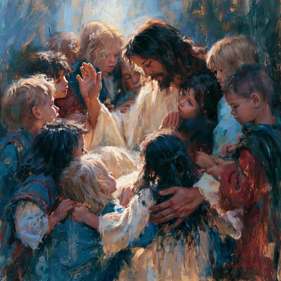 Jesus and the Children - Expressionist · Square n° 8