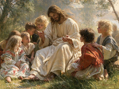 Jésus et les enfants — Le Jardin des petites robes fleuries