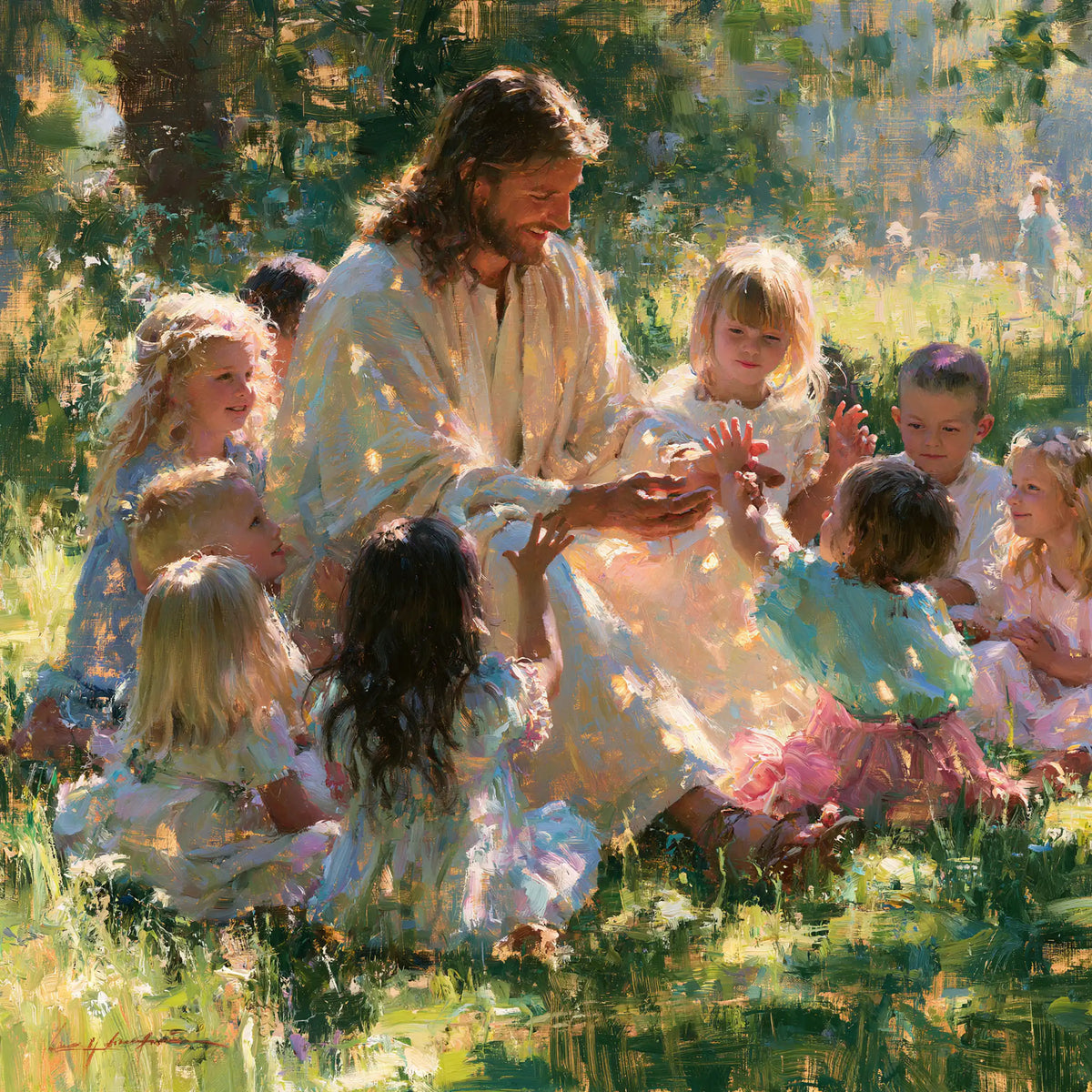 Jésus et les enfants — Le Sourire offert au jardin