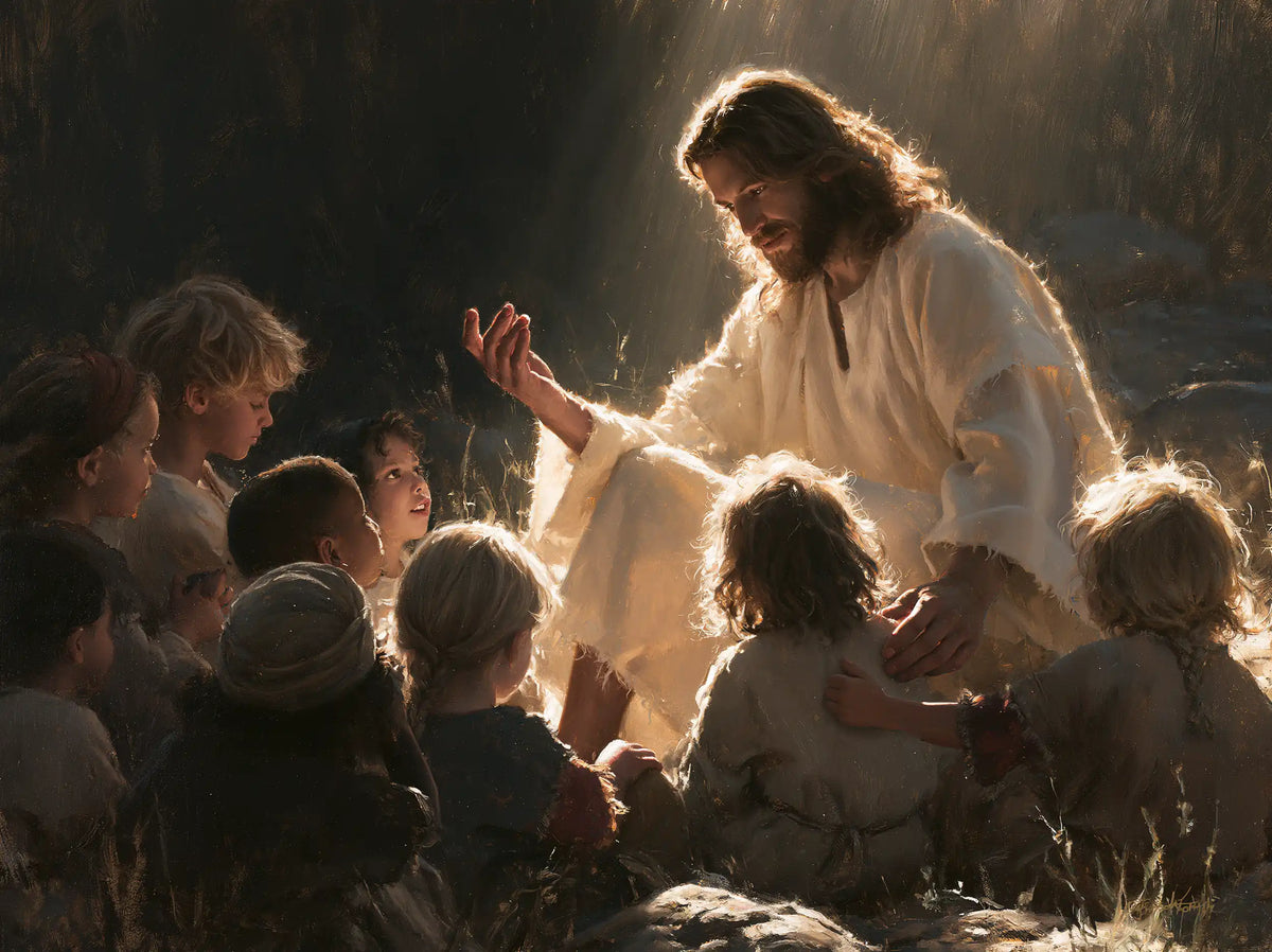 Jésus et les enfants — L’Or au bord du silence