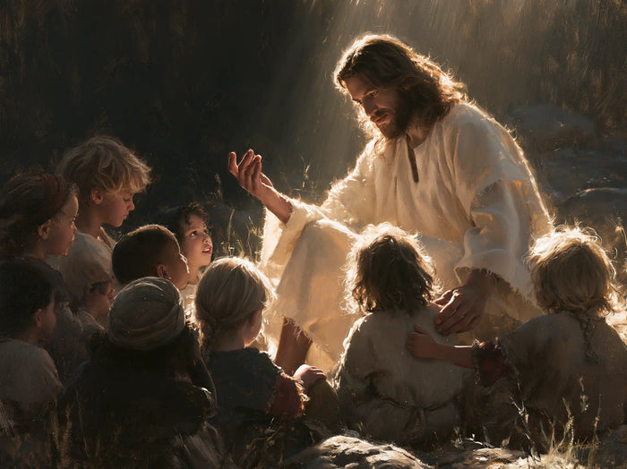 Jésus et les enfants — L’Or au bord du silence