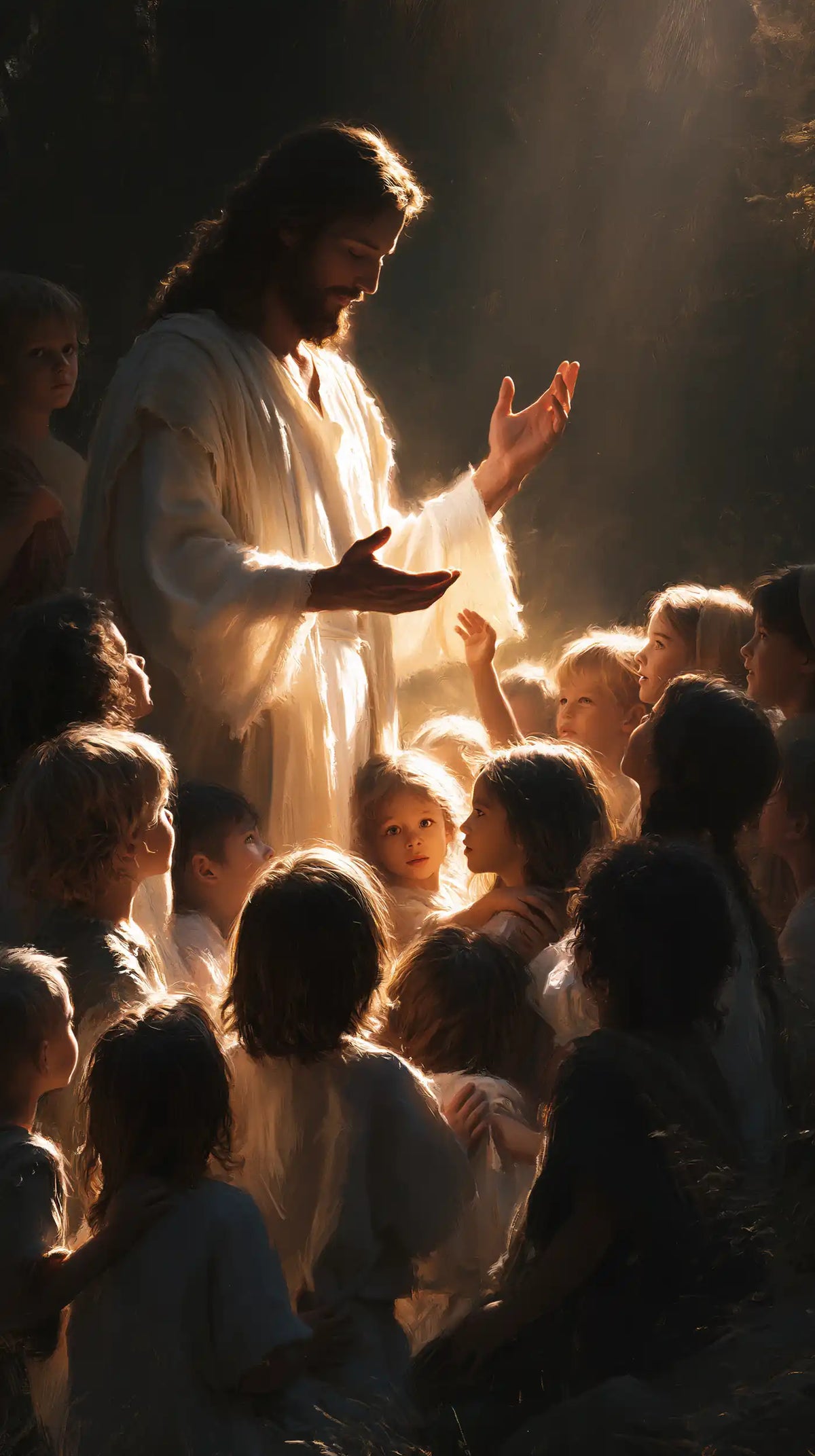 Jésus et les enfants — Deux Mains pour accueillir