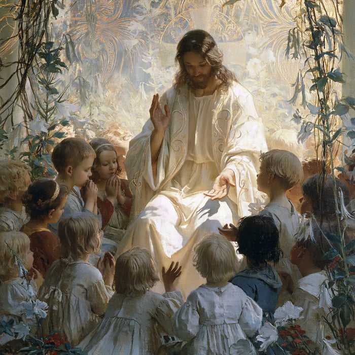 Jésus et les enfants — Les Reflets froids de la paix