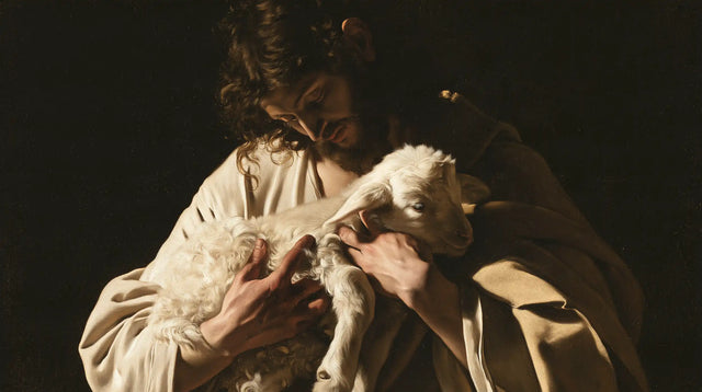 Jésus et l’Agneau — La Laine dans le creux des mains