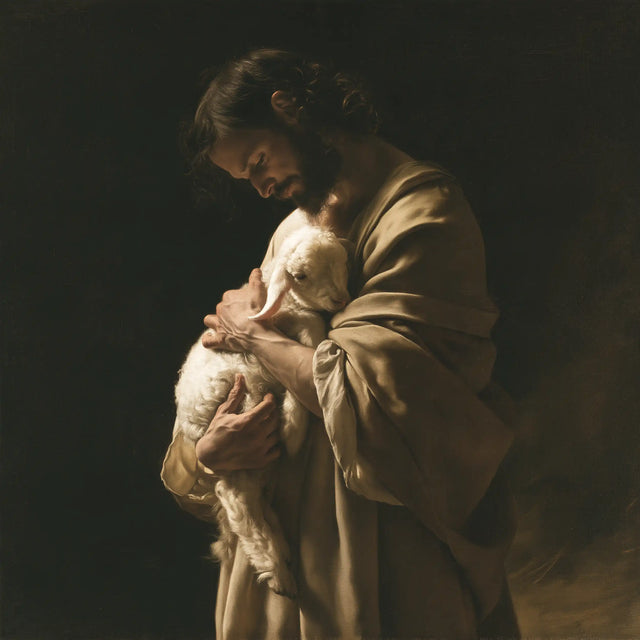 Jésus et l’Agneau — La Tendresse au revers du manteau