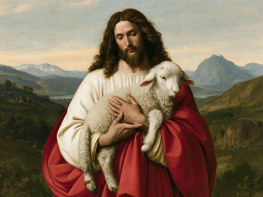 Jesus and the Lamb - Florentine Renaissance · Landscape n° 5