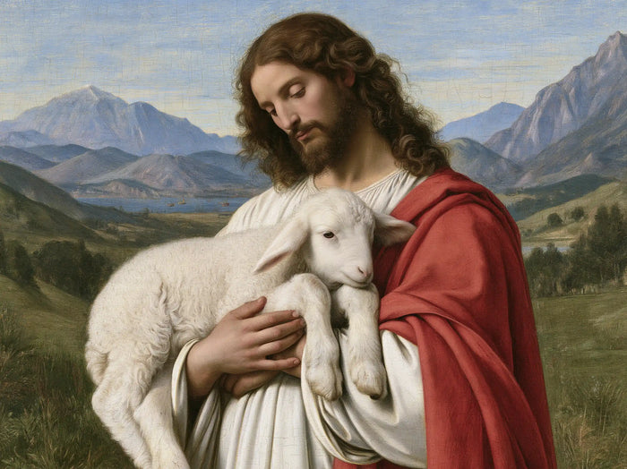 Jésus et l’Agneau — Le Repos au-dessus des pâturages