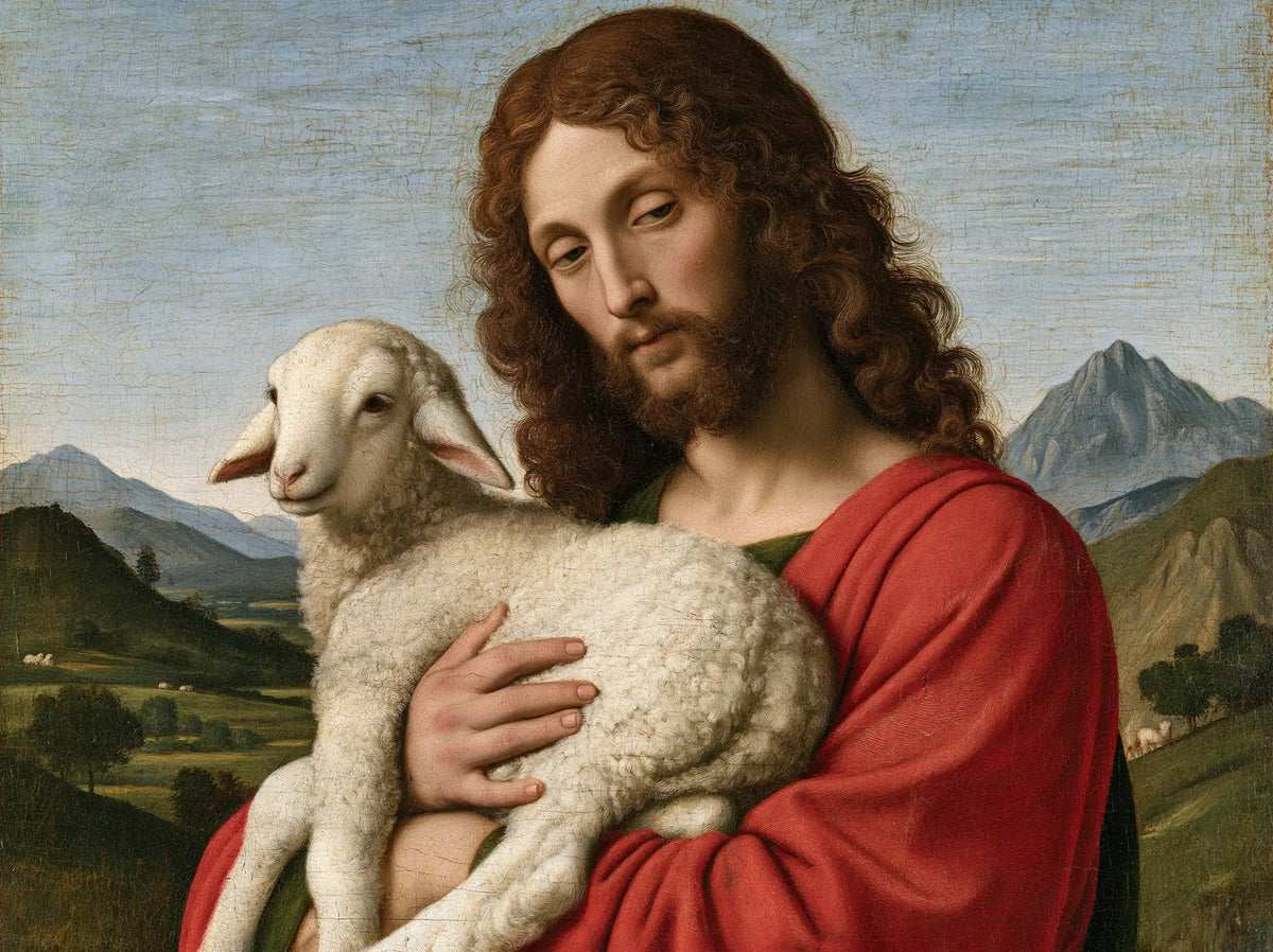 Jésus et l’Agneau — La Confiance tournée vers le ciel