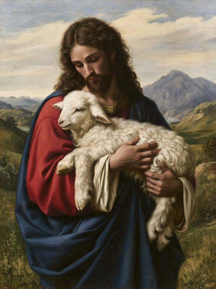 Jésus et l’Agneau — Le Regard sur le repos des collines