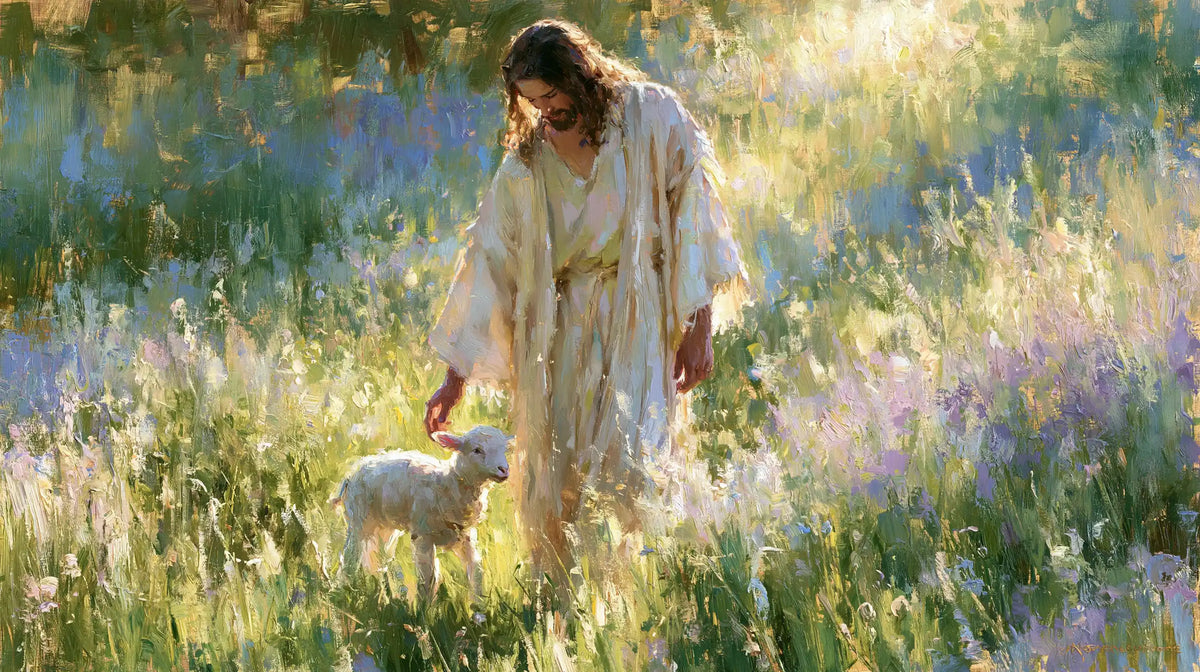 Jésus et l’Agneau — Le Murmure des hautes fleurs