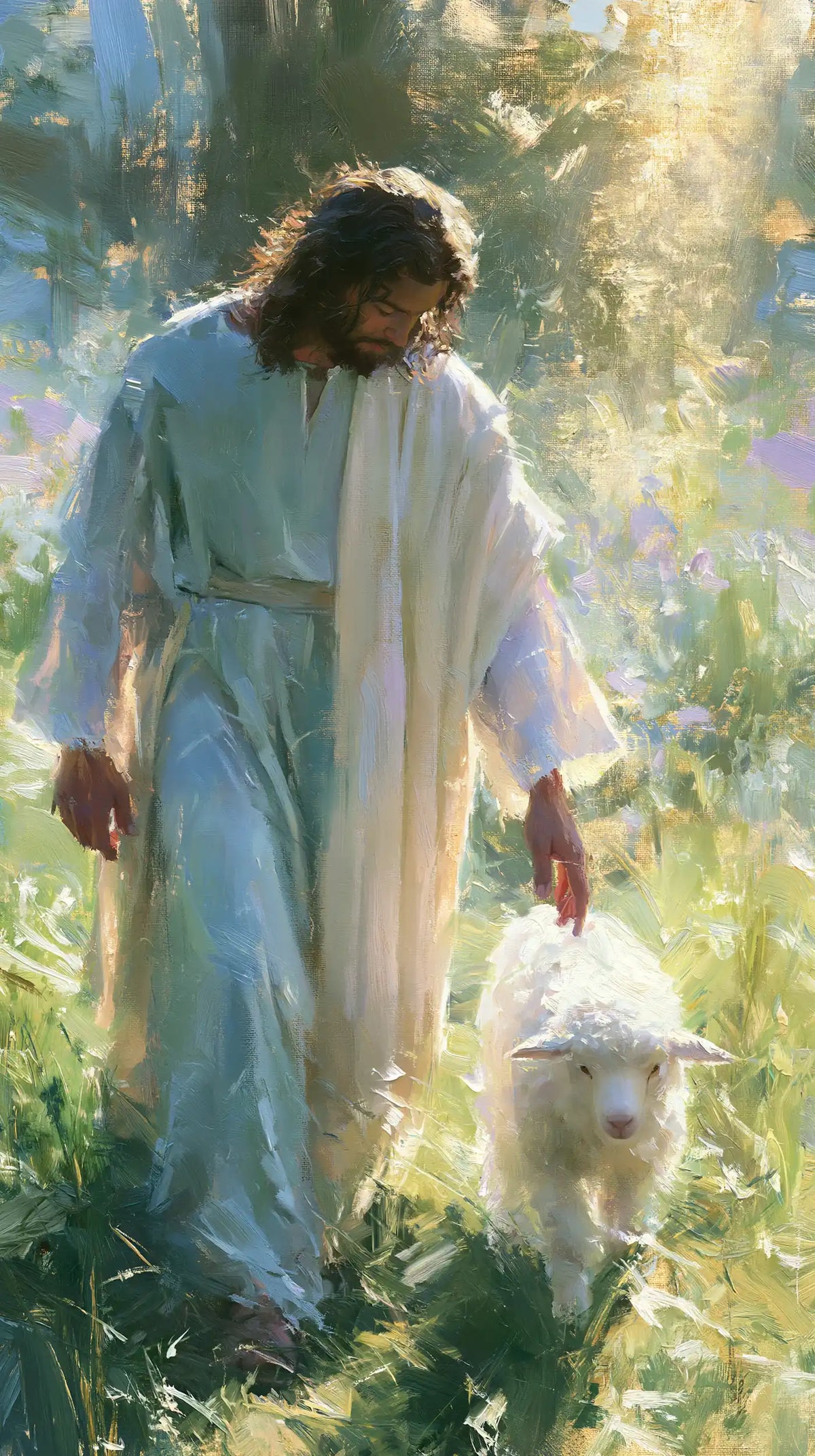 Jésus et l’Agneau — Le Compagnon de la trouée lumineuse