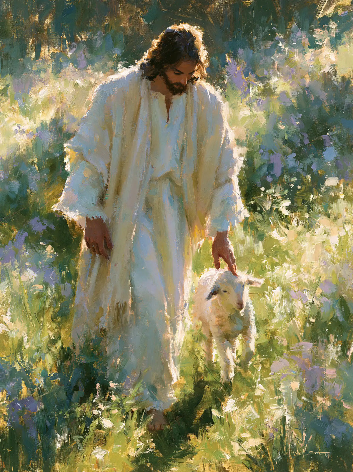 Jésus et l’Agneau — Les Ombres sur le sentier fleuri