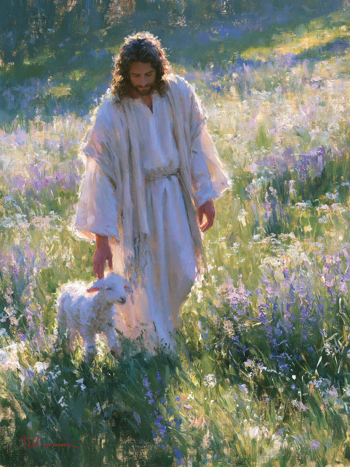 Jésus et l’Agneau — La Marche aux rubans de mauve