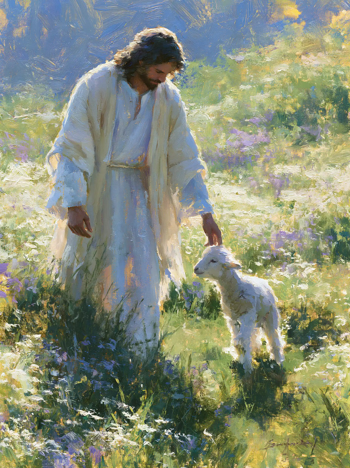Jésus et l’Agneau — Le Museau levé vers la tendresse