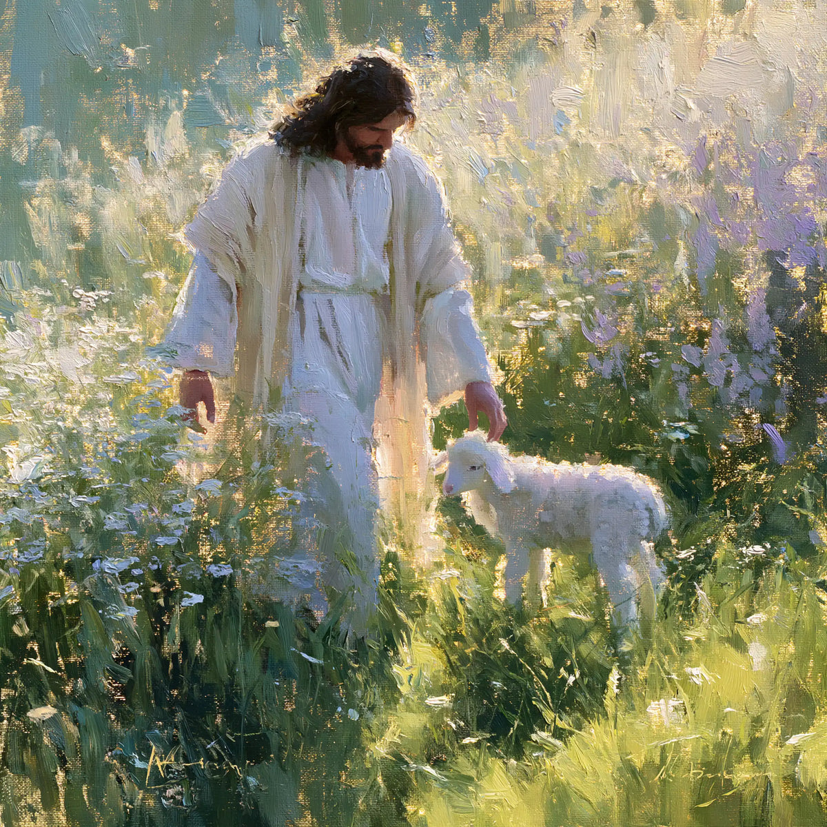 Jésus et l’Agneau — La Rencontre des herbes hautes
