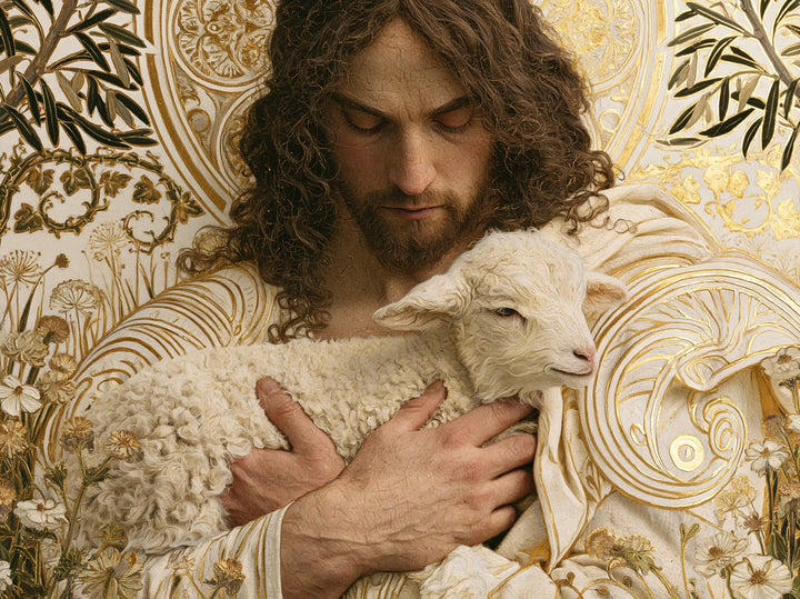 Jésus et l’Agneau — Le Cœur derrière les mains ouvertes