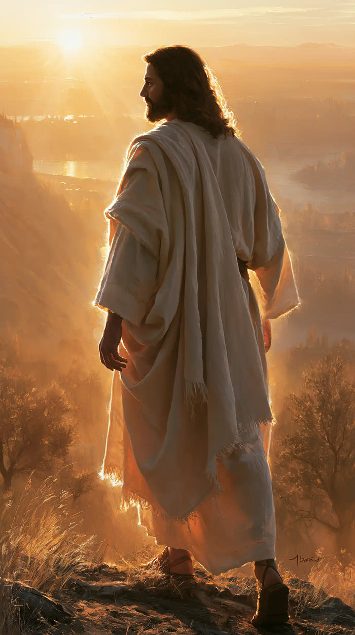 Jésus au couchant — Aux portes de la vallée