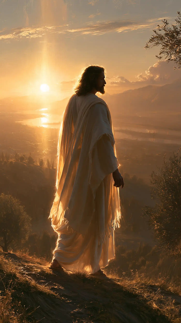 Jésus au couchant — Les Plis du soir