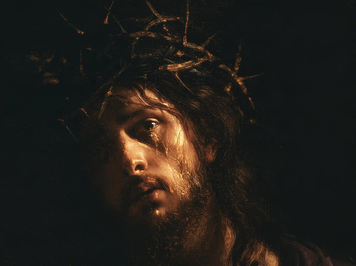 Jésus couronné d’épines — La Larme au seuil de la nuit
