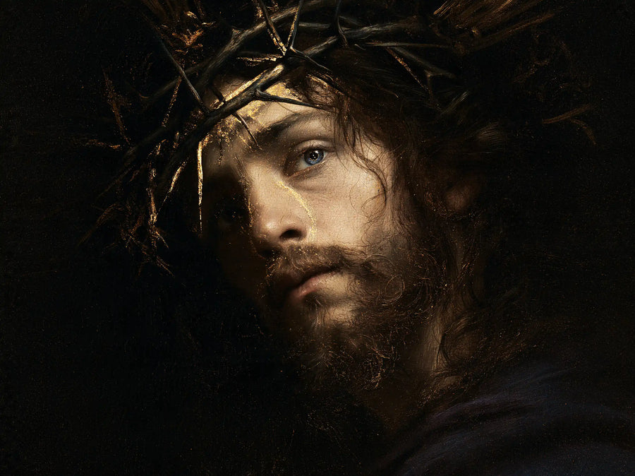 Jesus Crowned with Thorns - Black and Gold · Landscape n° 2