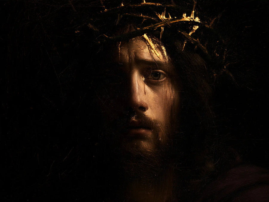Jesus Crowned with Thorns - Black and Gold · Landscape n° 8